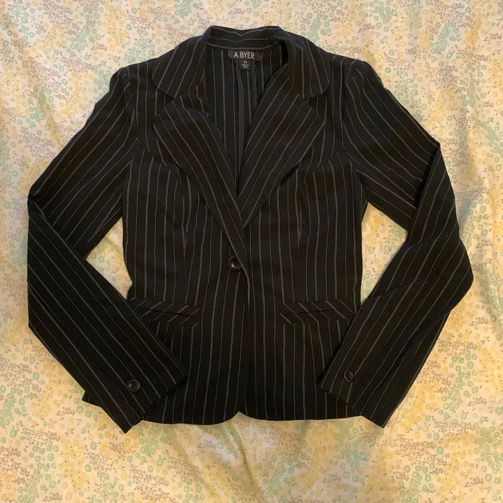Pinstripe Blazer